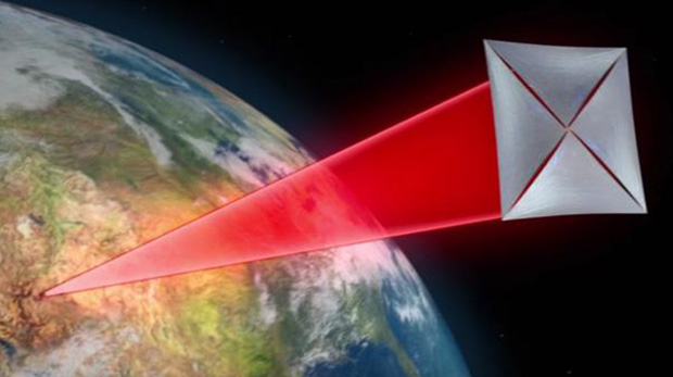 «Viajando a vela por el espacio»